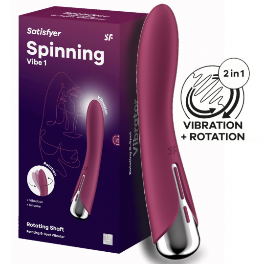 Вибратор для точки G с ротацией Satisfyer Spinning Vibe 1 Red