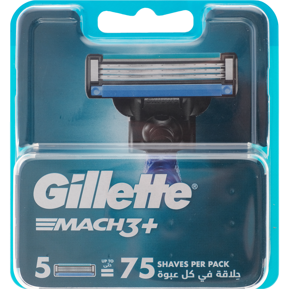 Сменные кассеты «Gillette» для бритвы Mach3, 5 шт