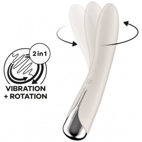 Вибратор для точки G с ротацией Satisfyer Spinning Vibe 1 Beige