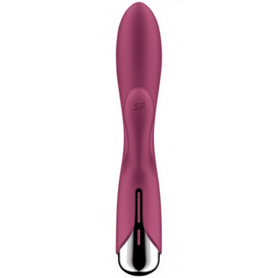 Вибратор для точки G с клиторальным стимулятором и ротацией Satisfyer Spinning Rabbit 1 Red