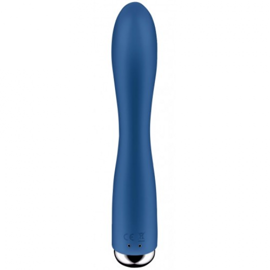 Вибратор для точки G с клиторальным стимулятором и ротацией Satisfyer Spinning Rabbit 1 Blue