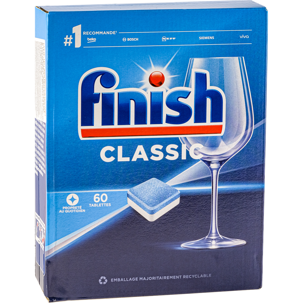 Таблетки для посудомоечных машин «Finish» Classic, 60 шт