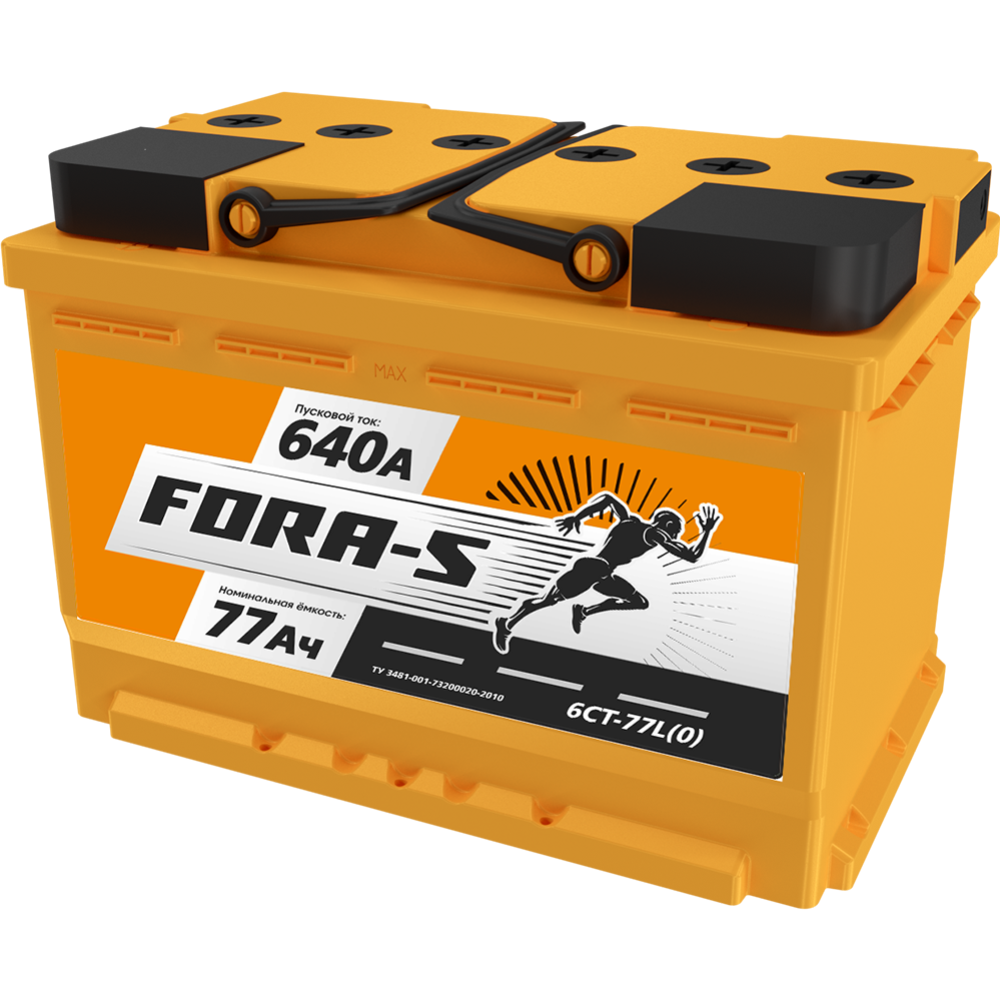 Аккумулятор автомобильный «Fora-S» 77 R, TC-00001640, 77 А/ч