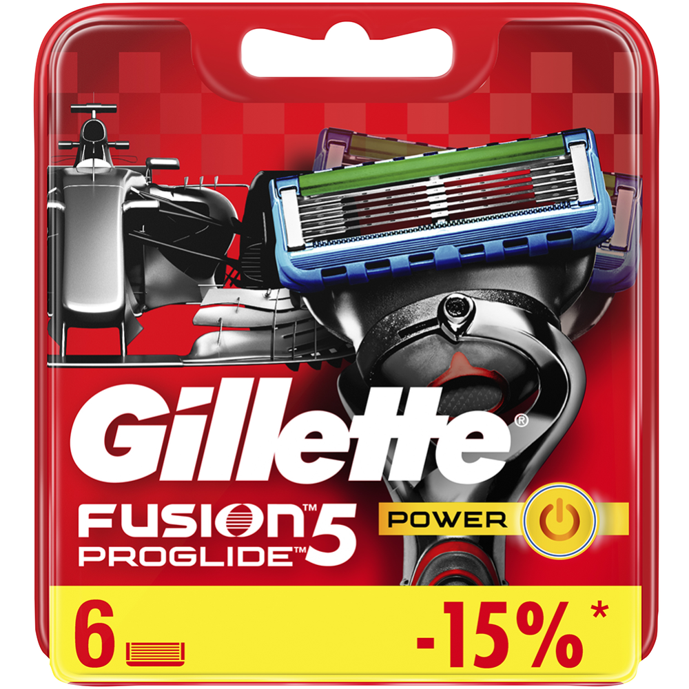 Сменные кассеты для бритья «Gillette» Fusion ProGlide Power, 6 шт #4