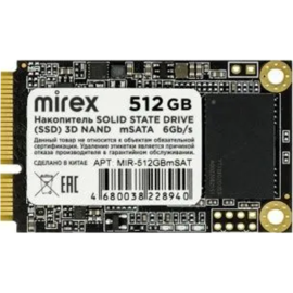 SSD диск «Mirex» 13640-512GBmSAT, 512GB