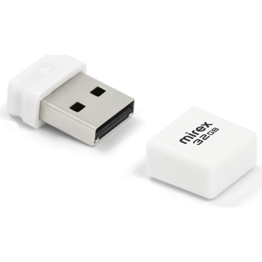 USB накопитель «Mirex» 13600-FMUMIW32, 32GB, minca white