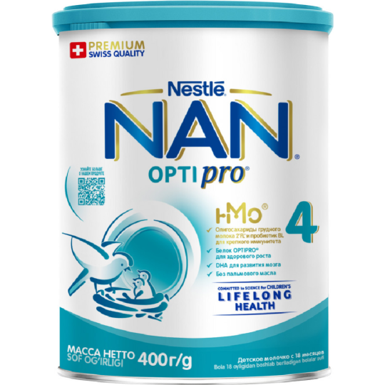 Напиток молочный сухой «Nestle» NAN 4, с 18 месяцев, 400 г