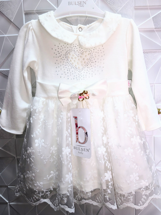 Платье для новорожденной 80 см