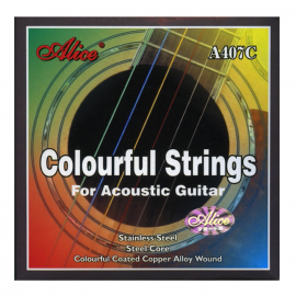 Комплект струн для акустической гитары Alice A407-C-SL