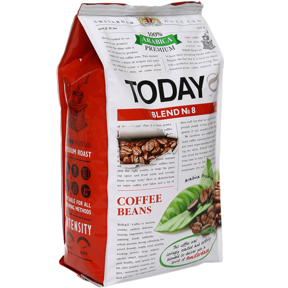 Кофе в зернах «Today» Blend №8, 800 г #0