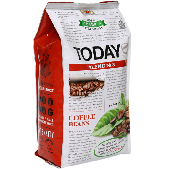 Кофе в зернах «Today» Blend №8, 800 г