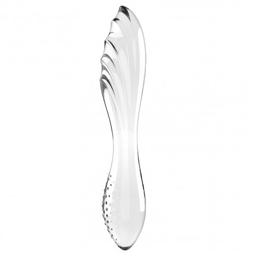 Прозрачный фаллос из стекла Satisfyer Dazzling Crystal 1 прозрачный 18 см