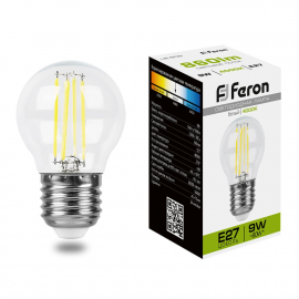 Лампа светодиодная Feron LB-509 Шарик E27 9W 230V 4000K 38004