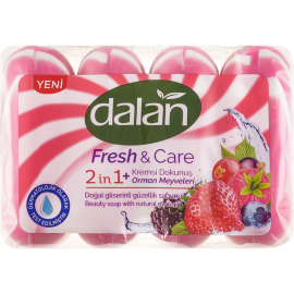 Мыло «Dalan» Fresh & Care, лесные ягоды, 4 х 90 г