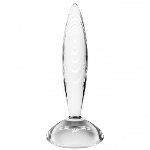 Прозрачный фаллос из стекла Satisfyer Sparkling Crystal 19 см