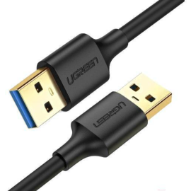 Кабель «Ugreen» USB-A 3.0 Male to Male, US128, Black, 10371, 2 м