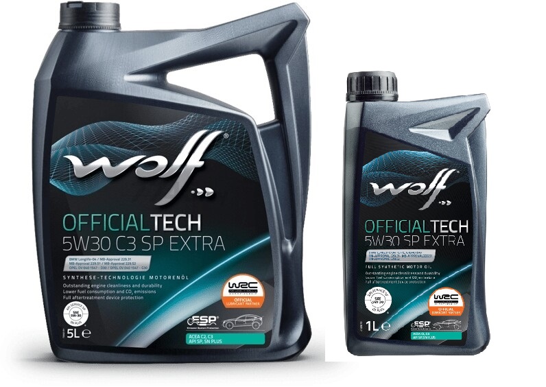 Моторное масло Wolf OfficialTech 5W-30 SP Extra 6л (комплект 1л+5л)