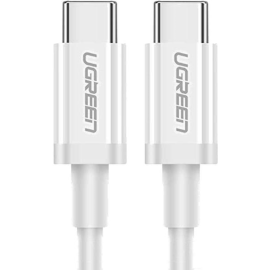 Кабель «Ugreen» USB-C 2.0 Male To USB-C 2.0 Male 3A Data, US264, 60519, White, 1.5 м