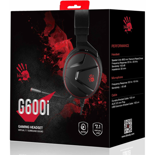 Наушники «A4Tech» Bloody, G600i