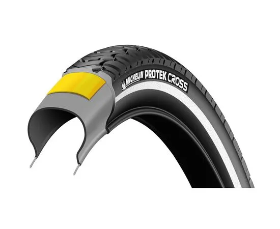 Покрышка 26x1.60 (40-559) Michelin PROTEK CROSS (чёрный, светоотражающая полоса)