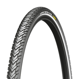 Покрышка 700x35C (37-622) Michelin PROTEK CROSS MAX (чёрный, светоотражающая полоса)