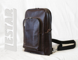 Кожаный рюкзак однолямочный (Backpack-180)
