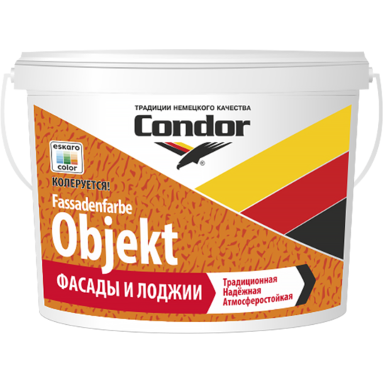 Краска «Condor» Fassadenfarbe Objekt, белый, 15 кг