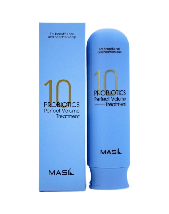 MAS 10PRO Маска для волос для объема волос с пробиотиками MASIL 10 PROBIOTICS PERFECT VOLUME TREATMENT 300ml