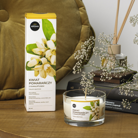 Набор: Ароматизатор воздуха Aroma Home Sticks Orange Flower With Eucalyptus апельсиновый цвет с эвкалиптом 50мл - 2 шт НОВИНКА !!!