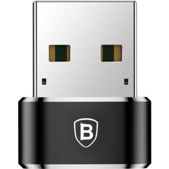 Адаптер «Baseus» USB Male To Type-C Female Adapter Converter Black, CAAOTG-01