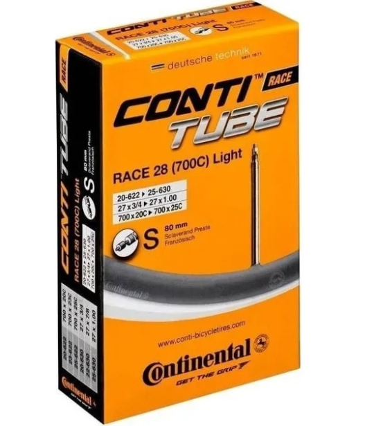 Велосипедная камера Continental Race 28" Light 20/25-622/630, S80 (Presta)