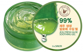 СМ Aloe VEGAN Гель для тела с алоэ универсальный увлажняющий Jeju Fresh Aloe Soothing Gel 99% 300мл