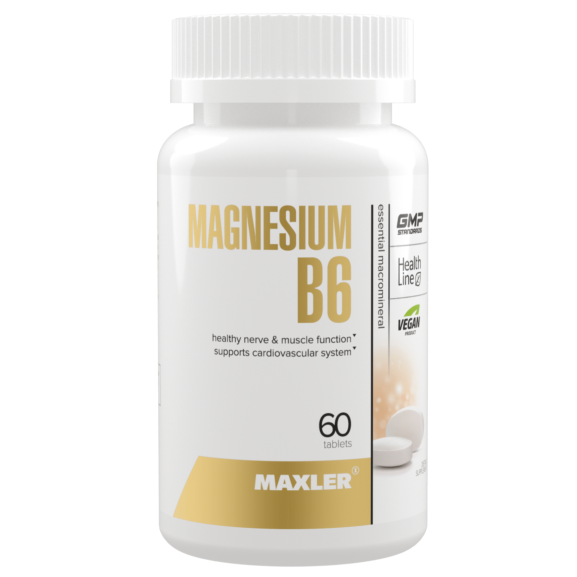 Магний В6 Maxler Magnesium B6 60 tabs