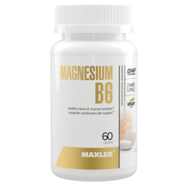 Магний В6 Maxler Magnesium B6 60 tabs