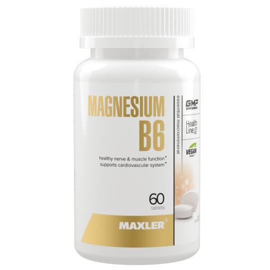 Магний В6 Maxler Magnesium B6 60 tabs