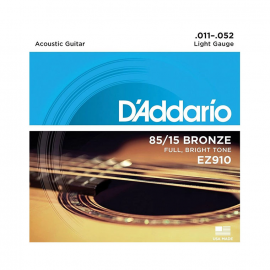 Комплект струн для акустической гитары D'Addario EZ910
