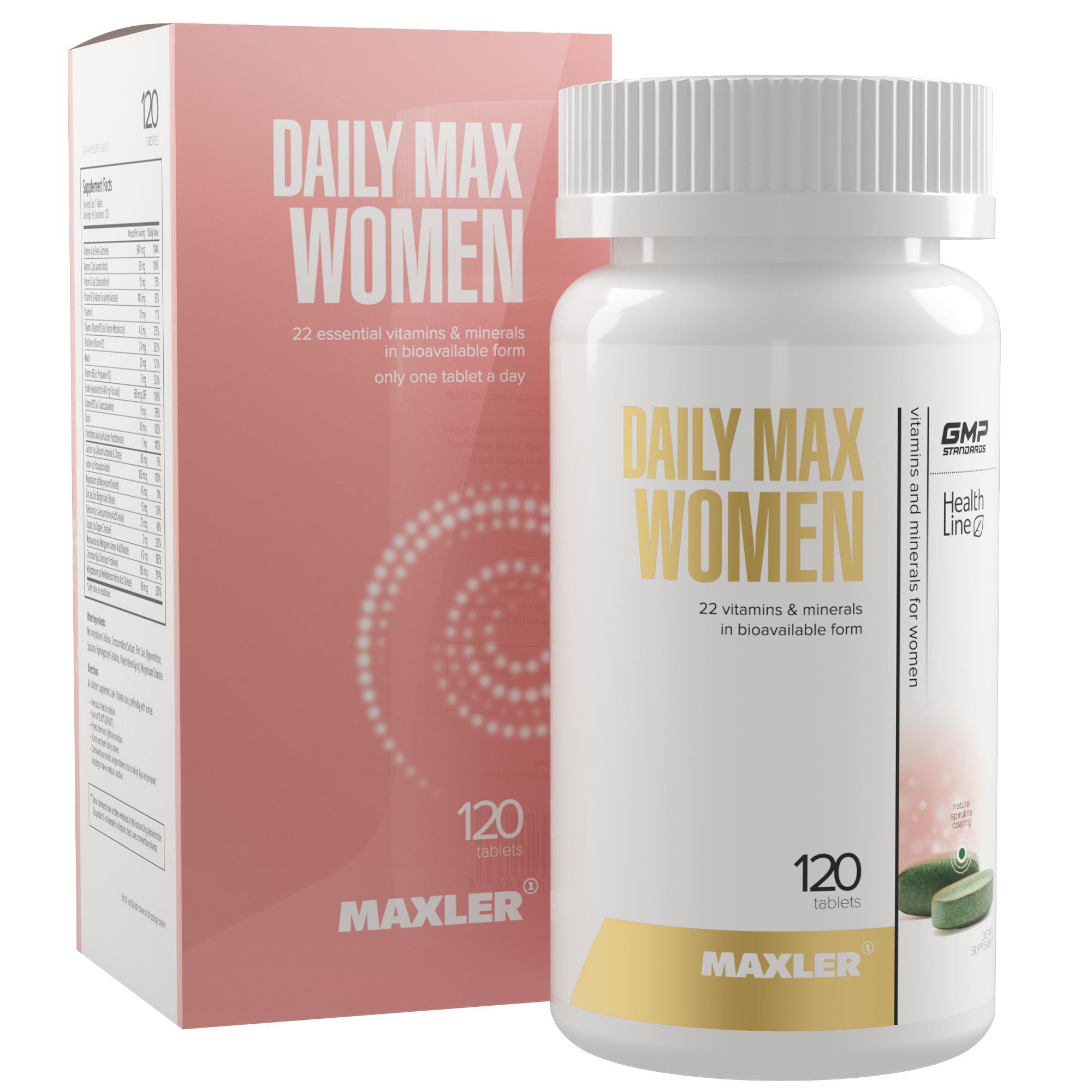 Витамины и минералы Maxler Daily Max Women 120 tabs