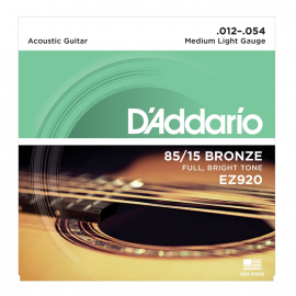 Комплект струн для акустической гитары D'Addario EZ920