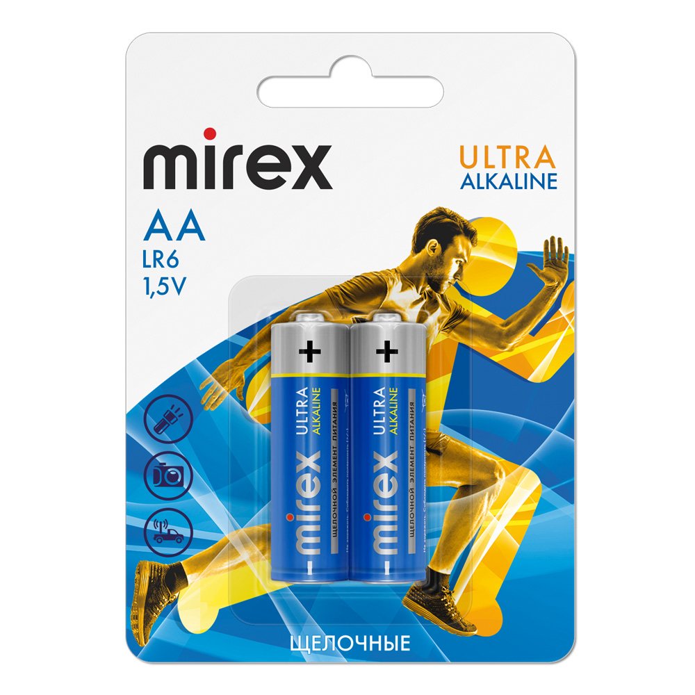 Батарейка Mirex Ultra Alkaline АА LR6 2BL