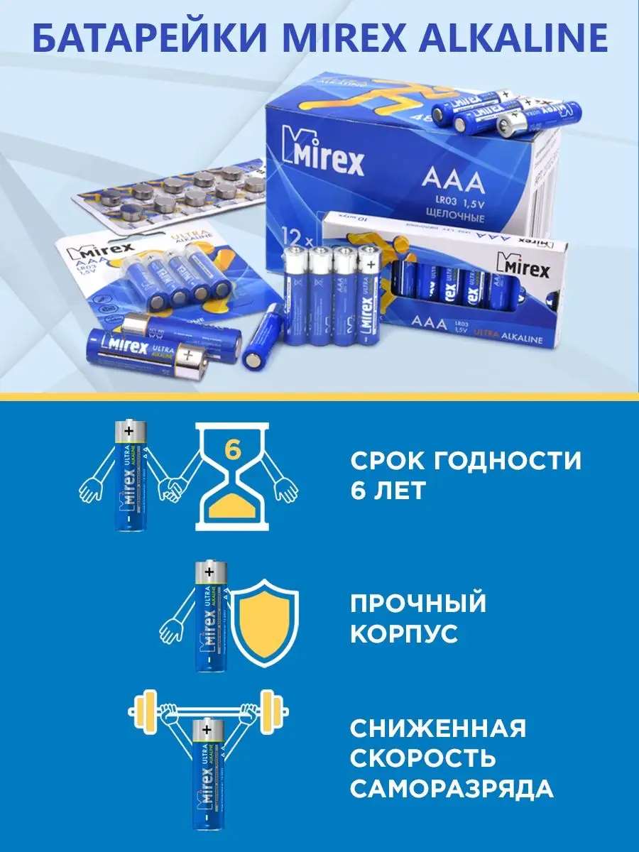 Батарейка Mirex Ultra Alkaline АА LR6 2BL