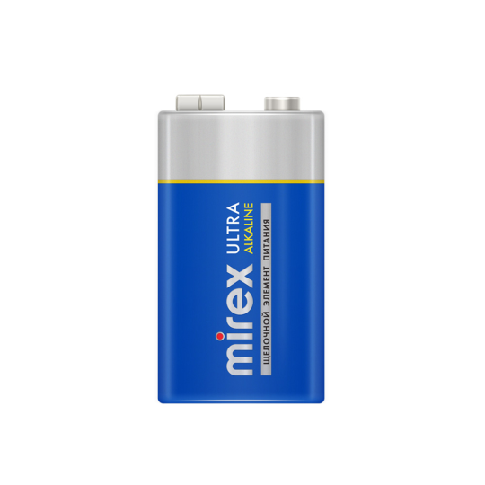 Батарея щелочная Mirex Ultra Alkaline 6LR61 / Крона 9V ВР