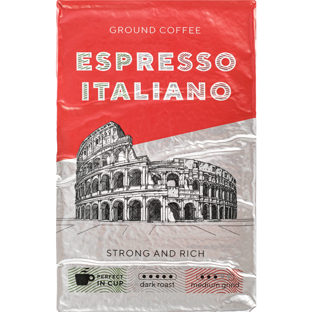 Кофемолотый«Groundcoffee»EspressoItaliano,225г