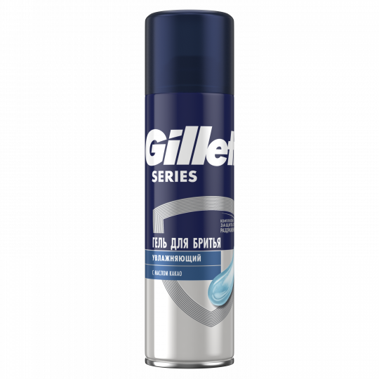 Гель для бритья Gillette Series Moisturizing / Увлаж­ня­ю­щий с маслом какао 3 шт. х 200 мл