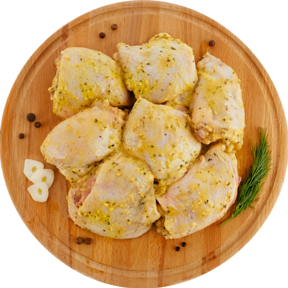 Полуфабрикат Бедро цыпленка в кефирной заливке замороженный 1/800 #0