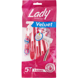 Набор одноразовых женских станков для бритья «Lady Velvet» 5 шт