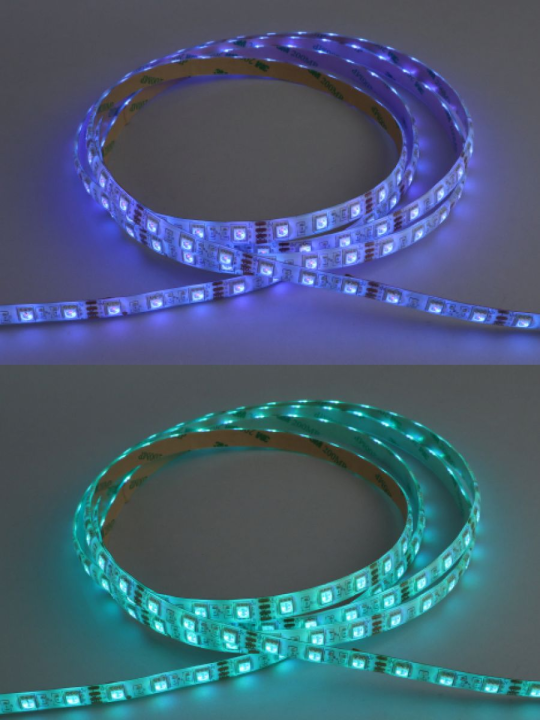 Лента светодиодная SMD5050-60 LED/м-IP65-12 В-14,4 Вт/м-RGB (5 м) блистер TDM SQ0331-0346(5)