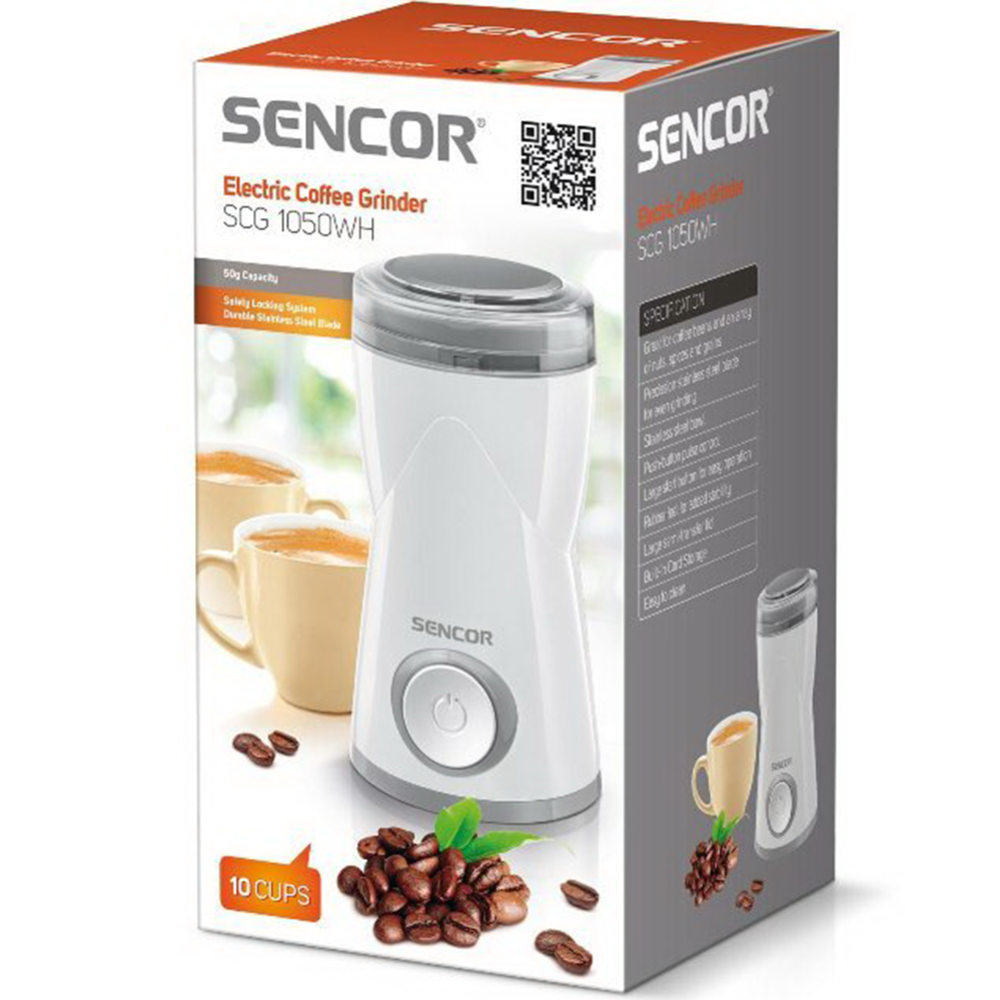 Кофемолка «Sencor» SCG 1050 WH 