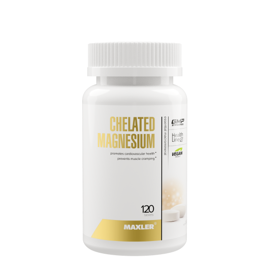 Хелатный магний Maxler Chelated Magnesium 120 vegan tabs