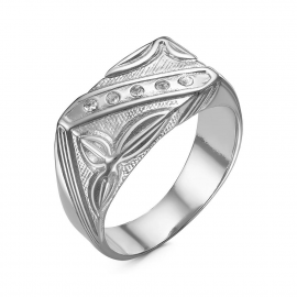 Мужское кольцо-перстень Красная Пресня 2361549цч - 19размер