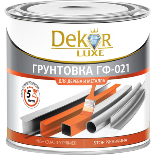 Грунтовка «Dekor» ГФ-021, белый, 800 г